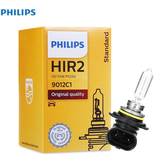 Philips Original 9012 HIR2 12V 55W Halogen Bulb Made In Poland