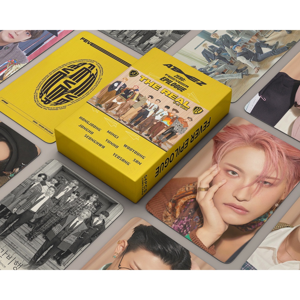 54pcs Box ATEEZ Photocards 2022 ZERO FEVER EPILOGUE Album LOMO Card