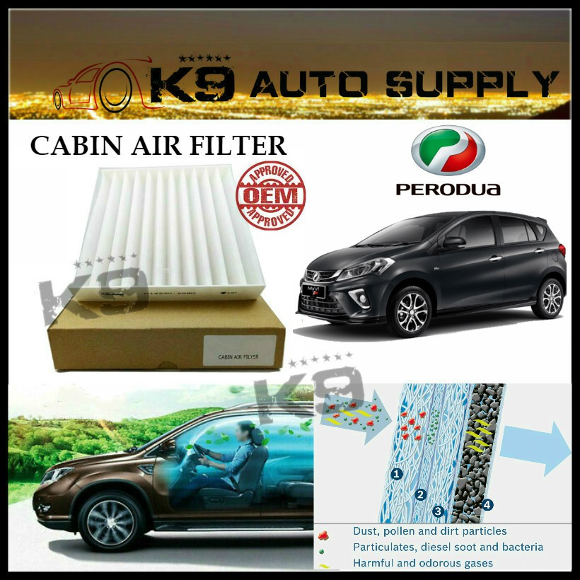 OEM Air Cond Cabin Air Filter Perodua Myvi New Shopee Malaysia