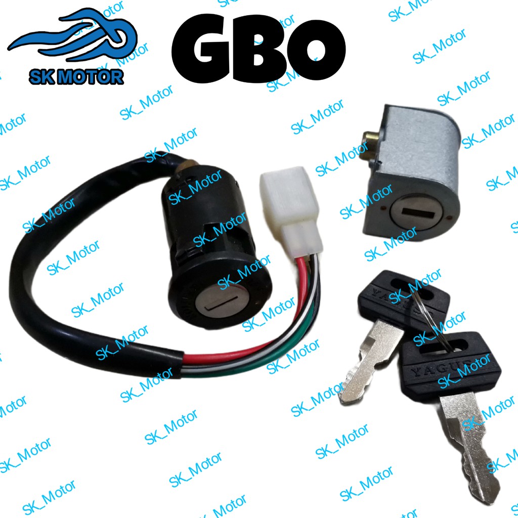 Honda GBO Ignition Main Switch Full Set Switch Key Set Suis Kunci