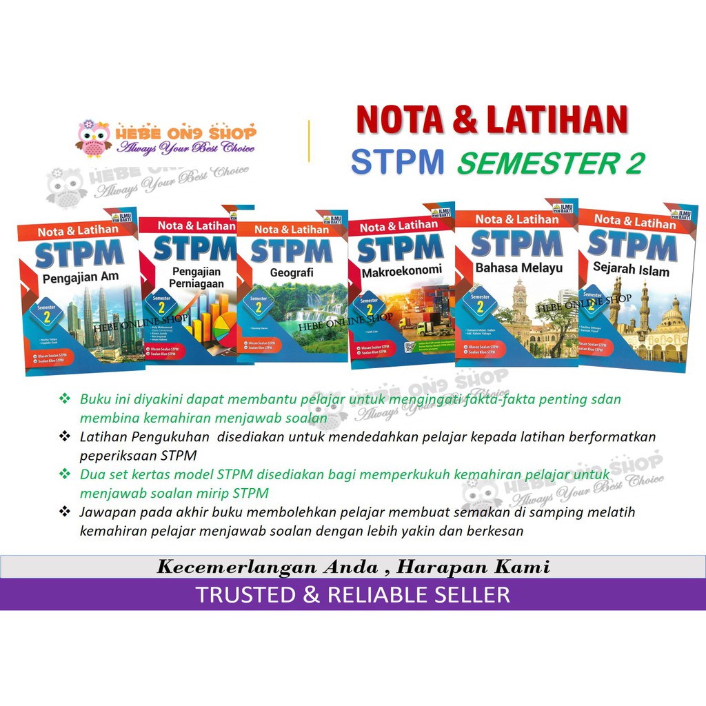 Buku Nota Latihan Stpm Semester Ilmu Bakti Shopee Malaysia