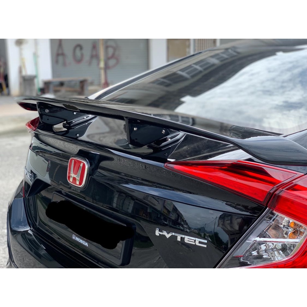 Honda Civic FC Varis II Spoiler GLOSSY BLACK Shopee Malaysia