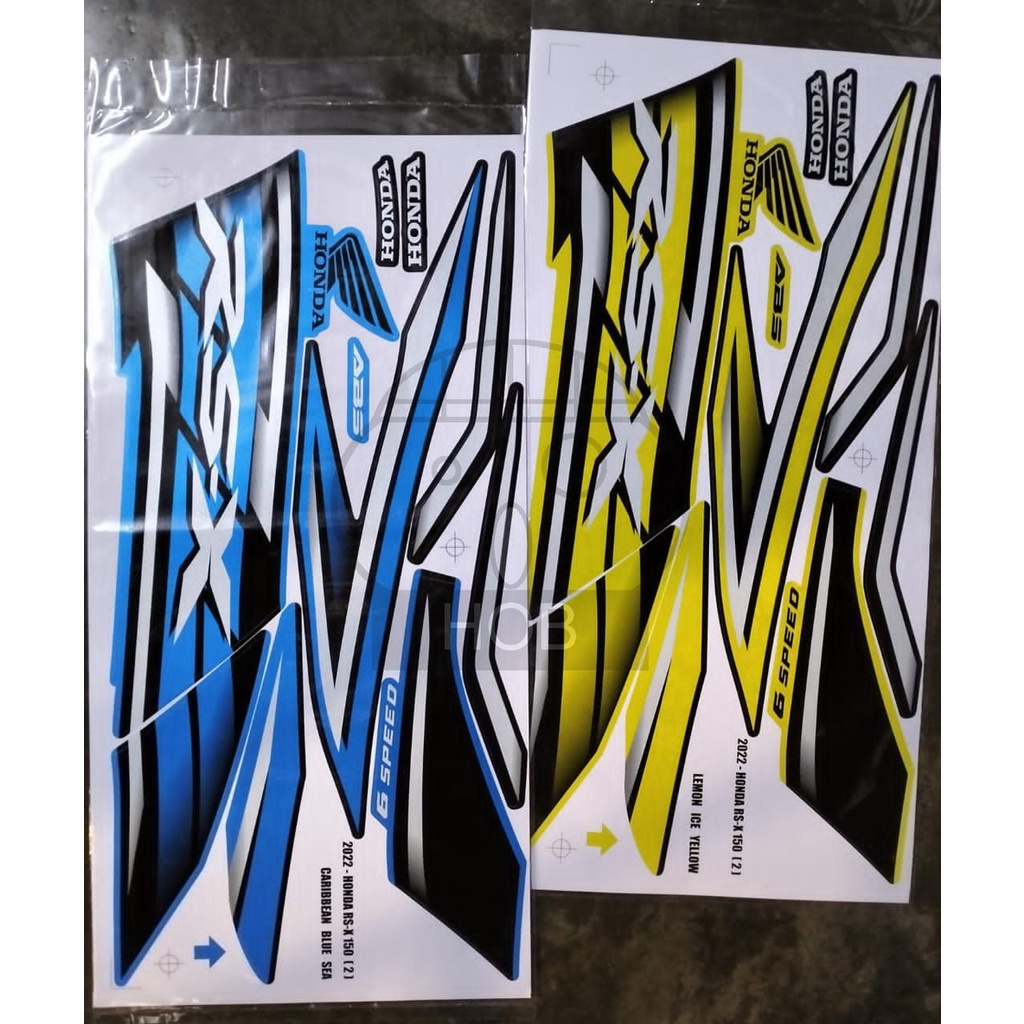 Honda RSX RS X 150 Body Sticker Stiker Stripe Strike Shopee Malaysia