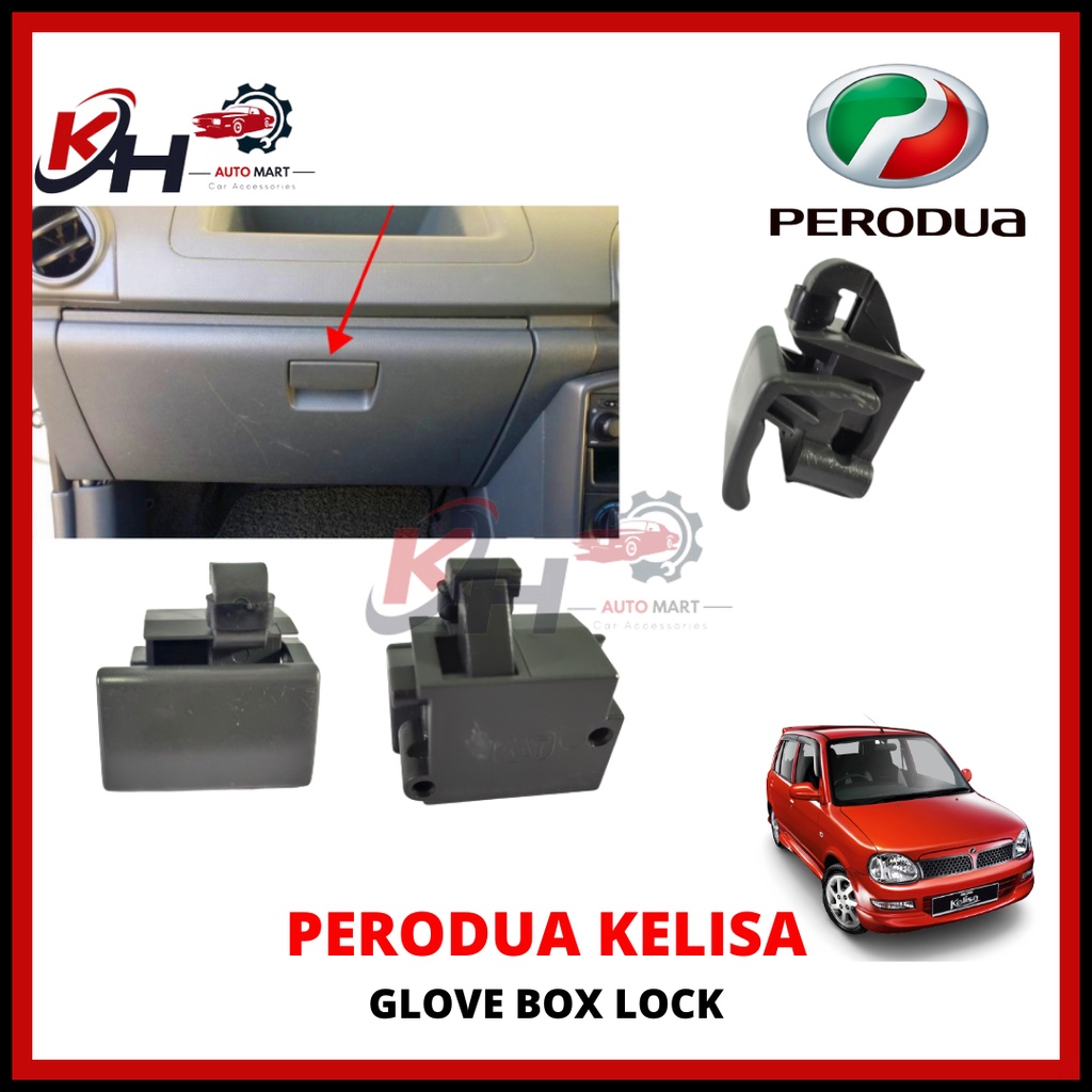 PERODUA KELISA KANCIL 02 DRAWER GLOVE BOX LOCK COMPARTMENT HANDLE