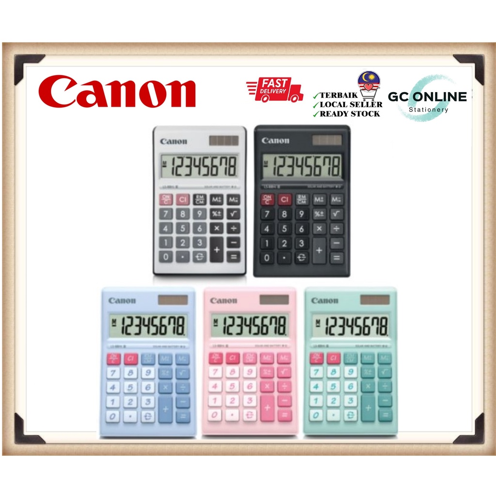 Canon Calculator Ls Hi Iii Digits Dual Power Large Display Plastic