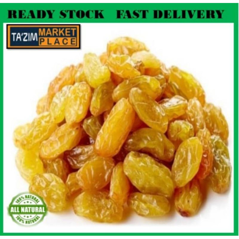 Golden Jumbo Raisin Kismis Kuning Jumbo Ready Stock Saiz Besar