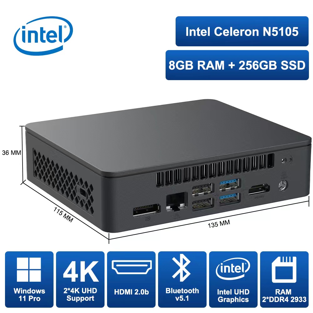 Intel Nuc11 Atlas Canyon MINI PC Top Computer Windows 11 Mini Desktop