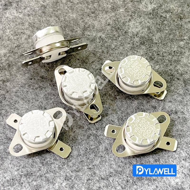 2pcs Normally Closed KSD301 Thermal Protector 10A 250V N C Ceramic