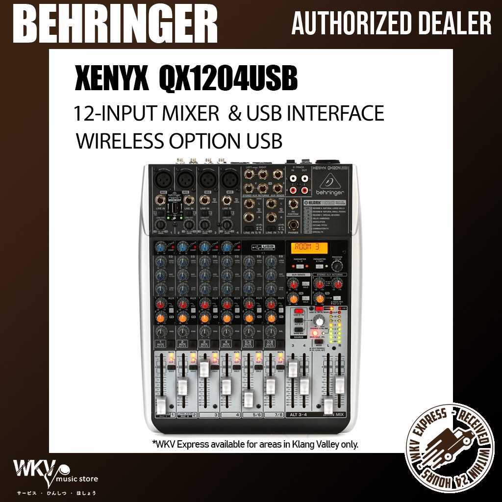 Behringer Xenyx Qx Usb Channel Analog Mixer With Usb And Effects