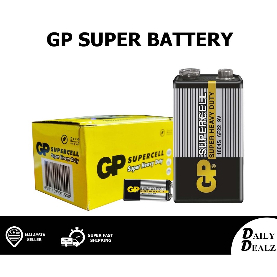 Gp Supercell Heavy Duty V Battery For Smart Tag Pcs Shopee Malaysia