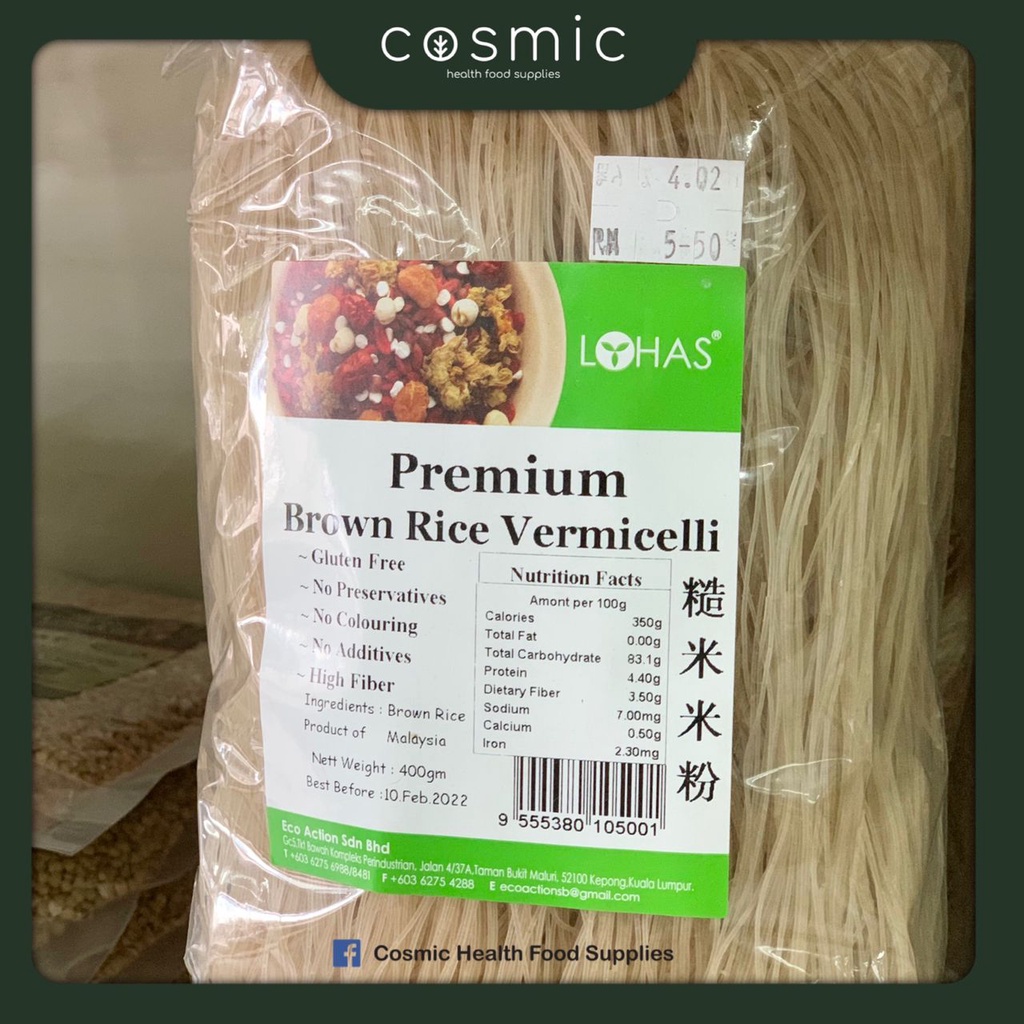 LOHAS Premium Brown Rice Vermicelli 糙米米粉 400G Shopee Malaysia