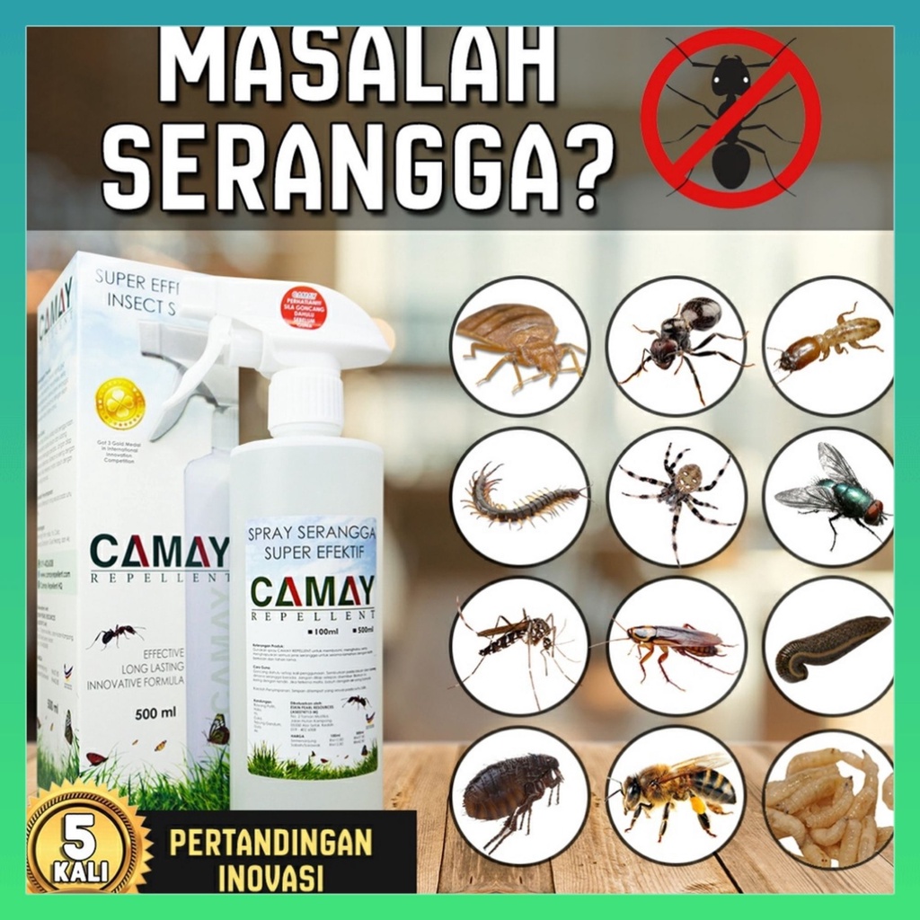 Camay Organic Repellent Spray Serangga Organik Penghapus Kutu Haiwan