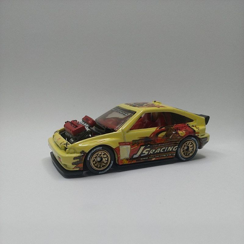 Loose Custom Hotwheels Honda Crx J S Racing Livery Shopee Malaysia