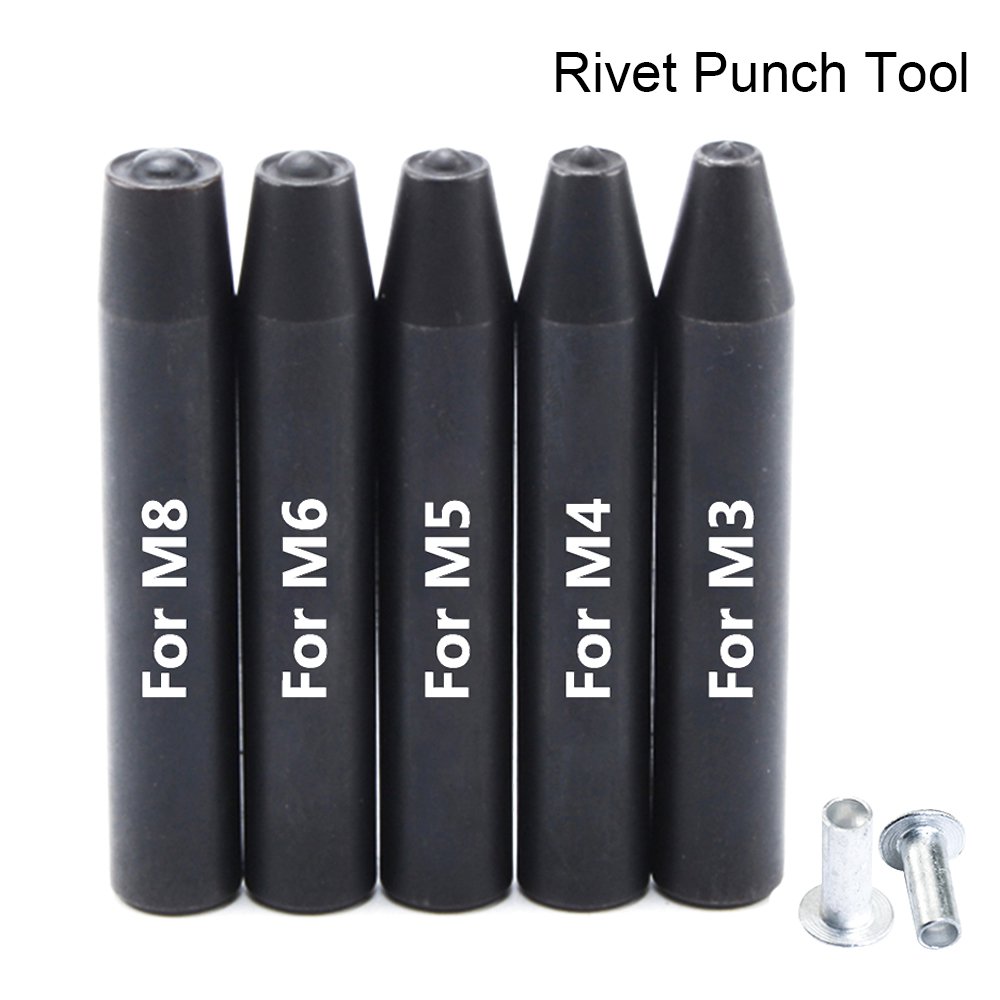 M3 M4 M5 M6 M8 Nut Rivet Punch Tool Punch Pin Tool For Aluminum Flat