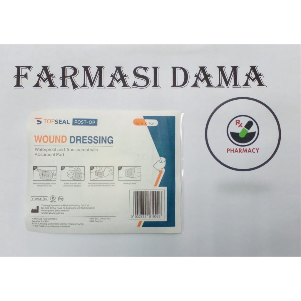 Topseal Post Op Wound Dressing Shopee Malaysia