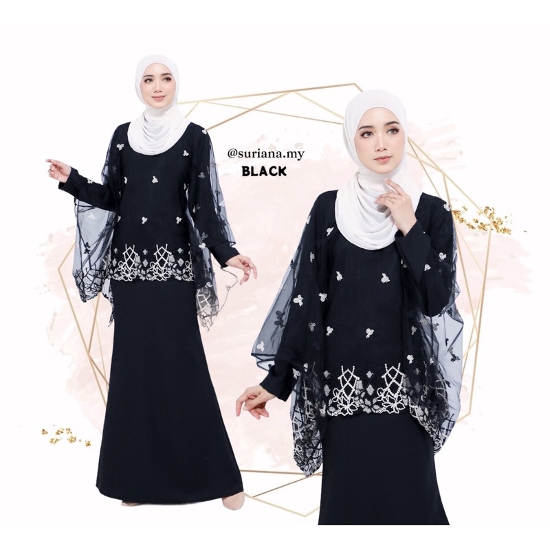 FAST SHIPPING S 4XL BAJU KURUNG MODEN LACE DRESS CANTIK MURAH