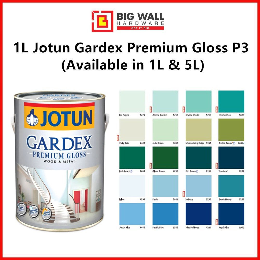 5L Jotun Gardex Premium Gloss P3 Available In 1L 5L Big Wall