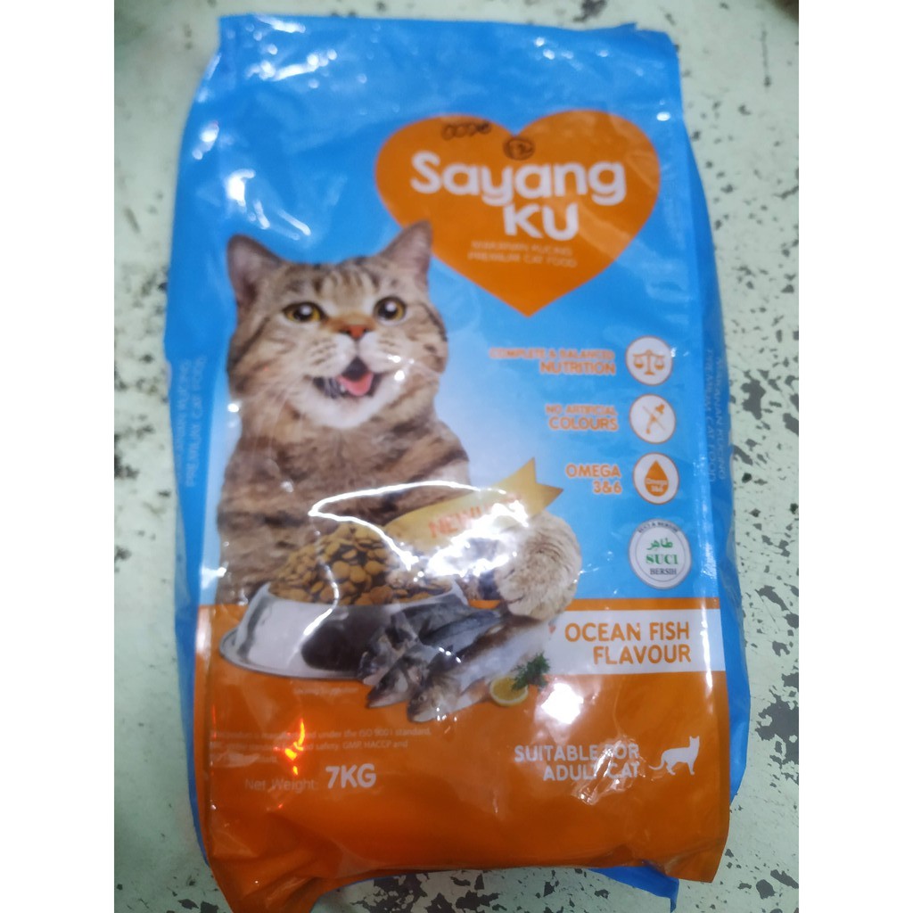 SAYANGKU Makanan Kucing Ocean Fish Flavour Flavor IKAN 7 KG