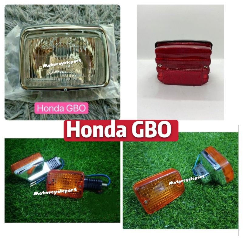 Honda Gbo Ekor Besi Head Lamp Tail Lamp Signal Lamp Lampu Depan Dan