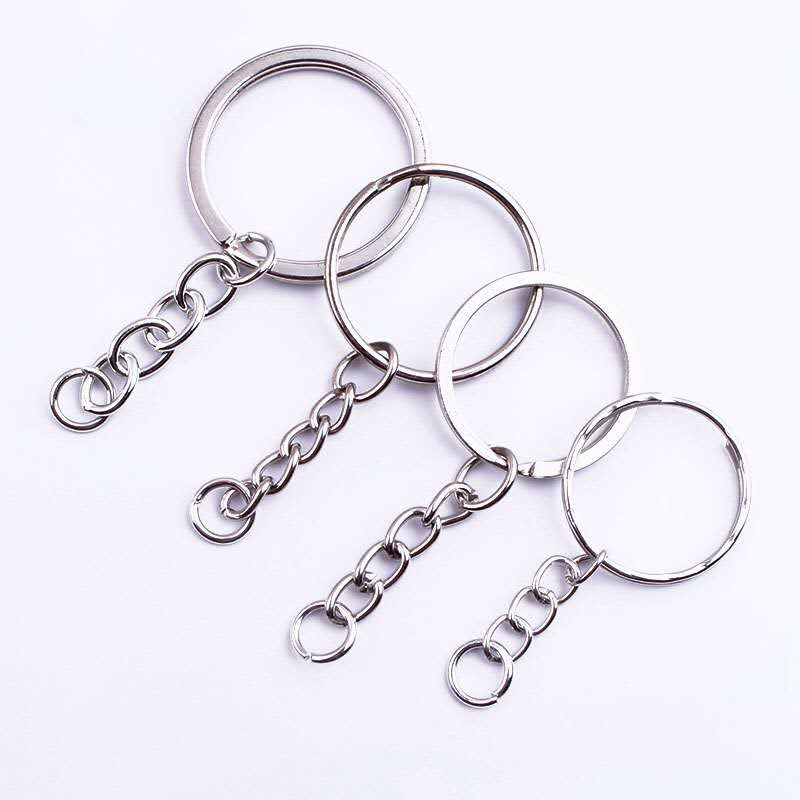 Key Chain Ring With Short Chain Keychain Ring Key Ring Rantai Kunci