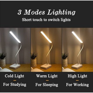 Lampu Viral LED Touch Dimming Desk Lamp USB Charging Reading Eye