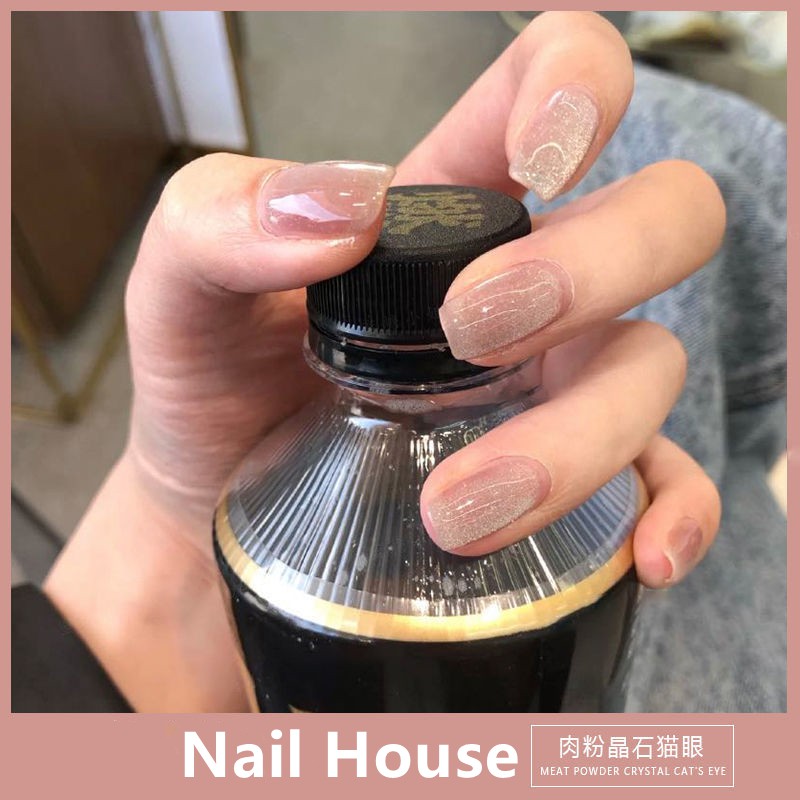 Milk tea spar cat s eye gel nail polish set Popular Pengilat kuku 貓眼甲油胶