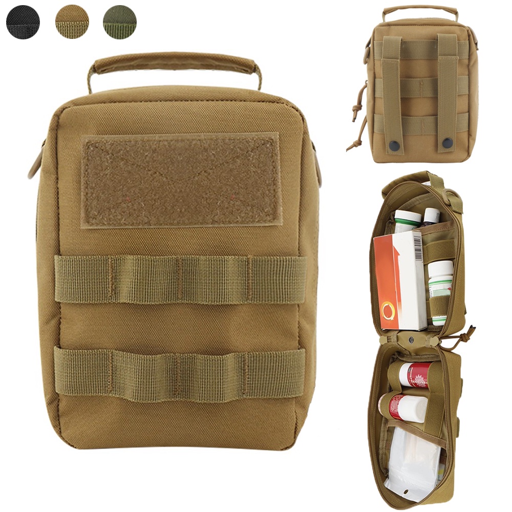 LUC First Aid Medical Bag Molle Waist Fanny Bag Camping Emergency