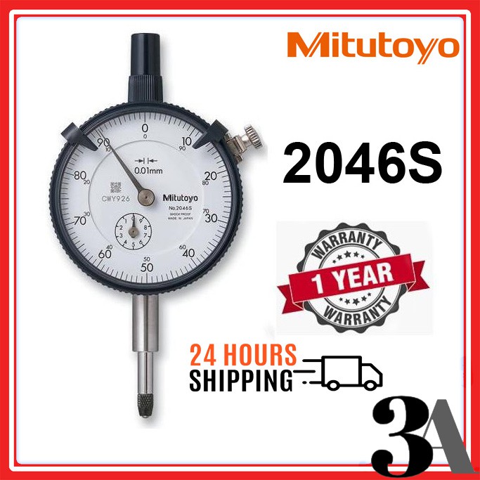 Mitutoyo 2046S Dial Indicator With Lug Back 10mm Malaysia Supplier