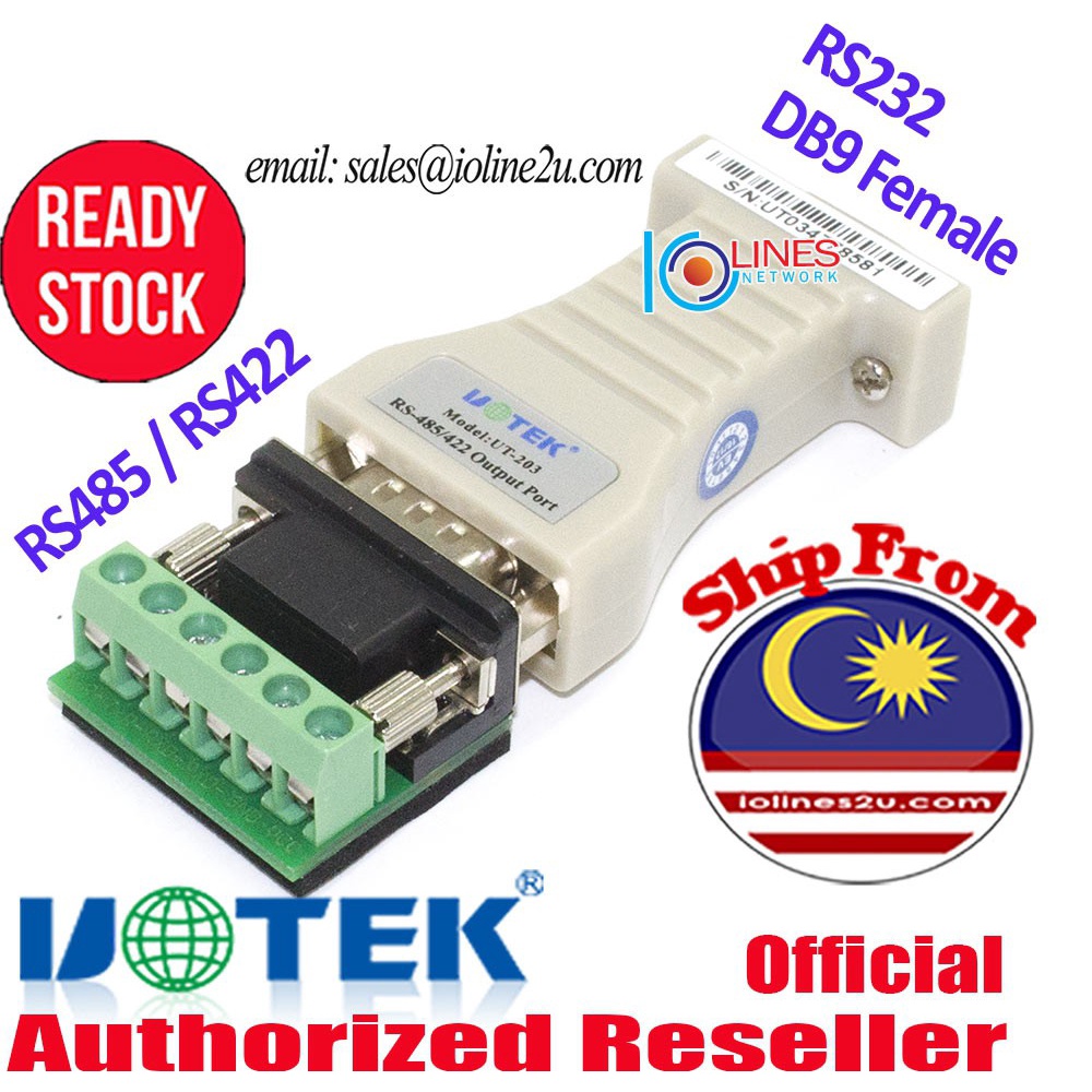 Official UOTEK UT 203 203A RS232 To RS485 RS422 Bidirectional Passive