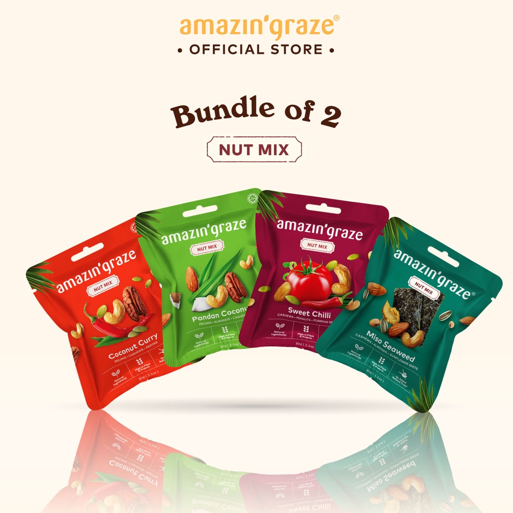 Bundle Of Amazin Graze Mini Nut Mix X G Shopee Malaysia