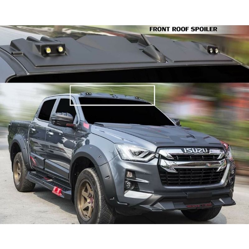 Dmax X Terrain Front Roof Spoiler Led Shopee Malaysia