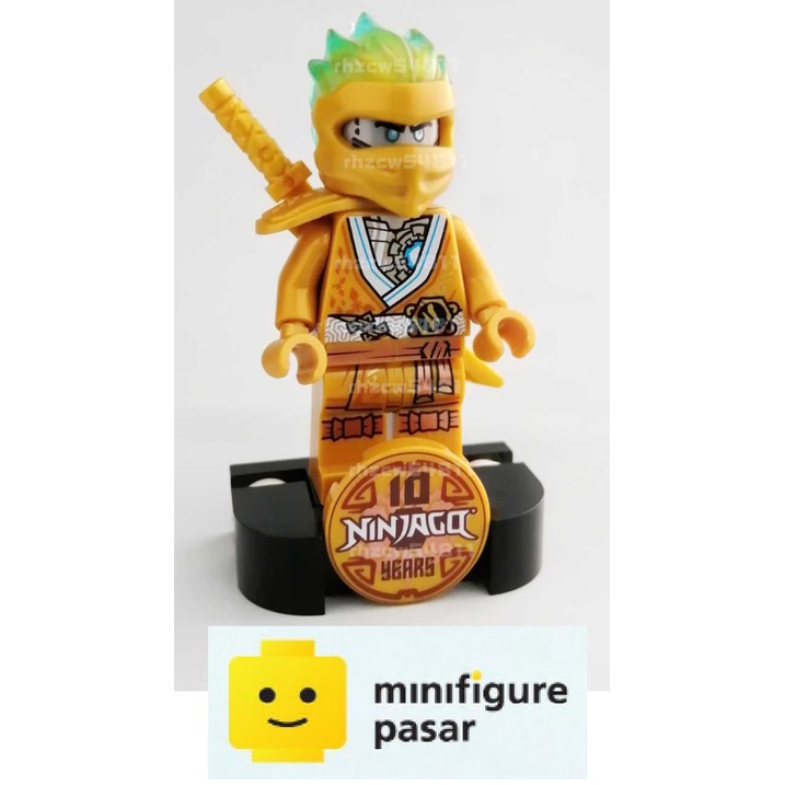 Njo710 Lego Ninjago Legacy 71739 Zane Golden Ninja Minifigure 10th