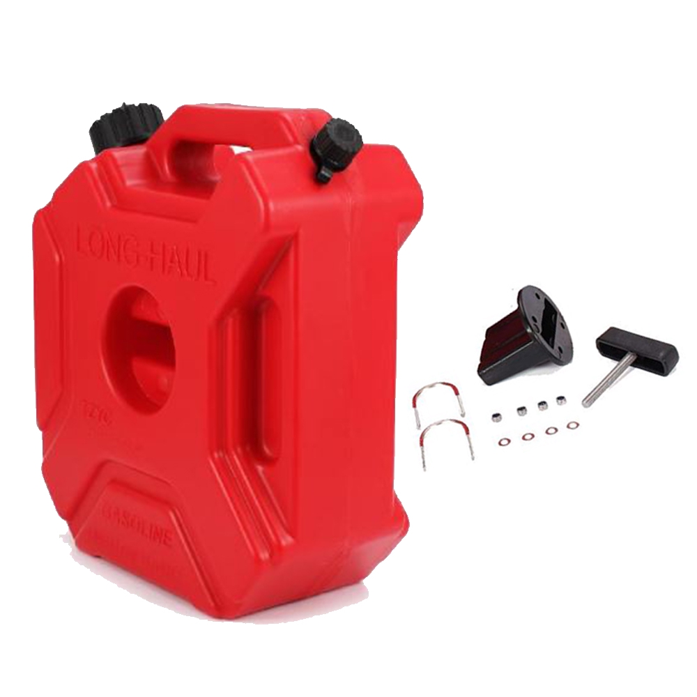 5L Red Fuel Tank Cans Spare Plastic Petrol Motorcycle Gas Gasoline Oil