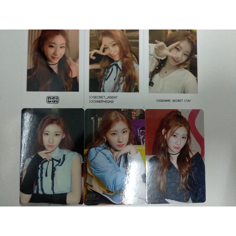 Itzy Codename Secret Itzy Chaeryeong Trading Cards Photocards Shopee