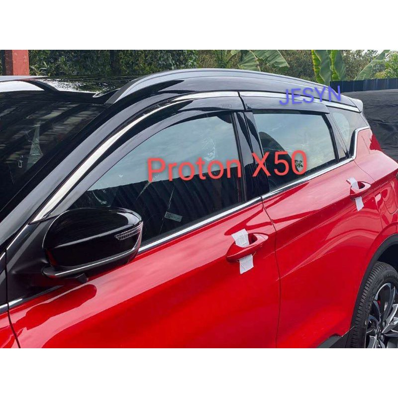 Proton X Injection Stainless Steel Door Visor Shopee Malaysia