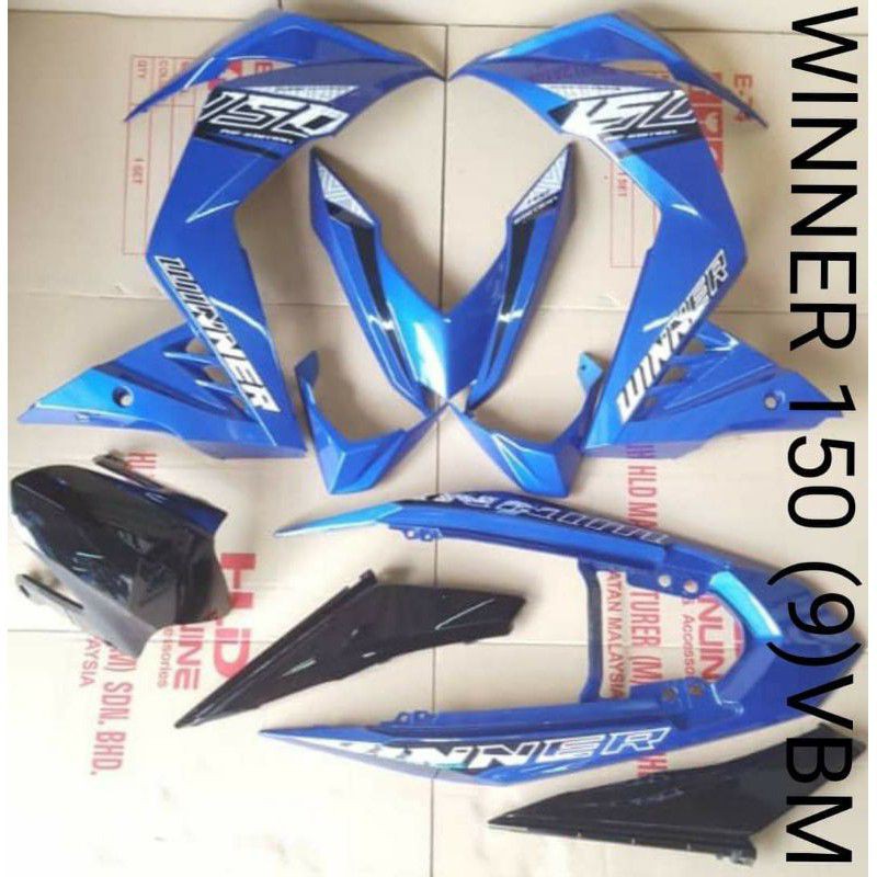 Honda Rs Winner Vbm Blue Hld Cover Set Rs Sticker Tanam