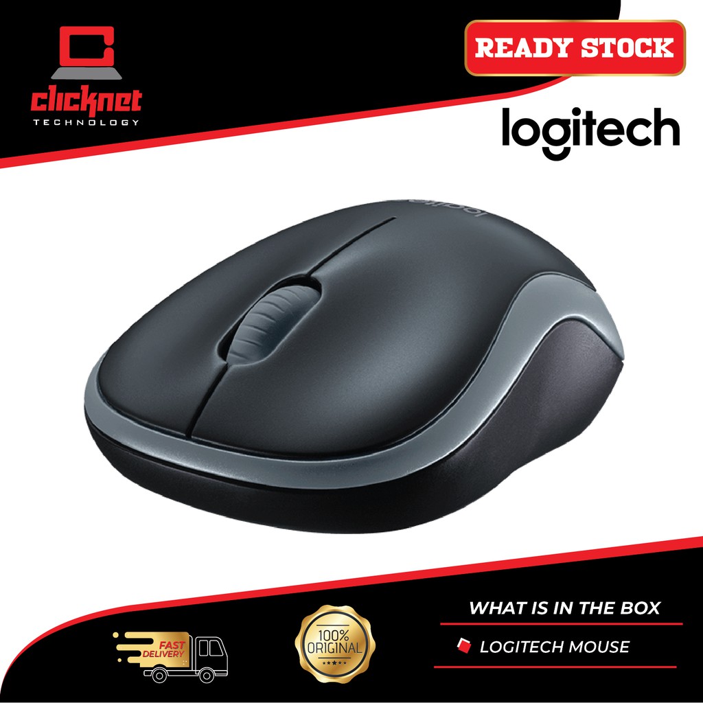 Logitech B Wireless Mouse W L Grey For Laptop Pc Shopee Malaysia