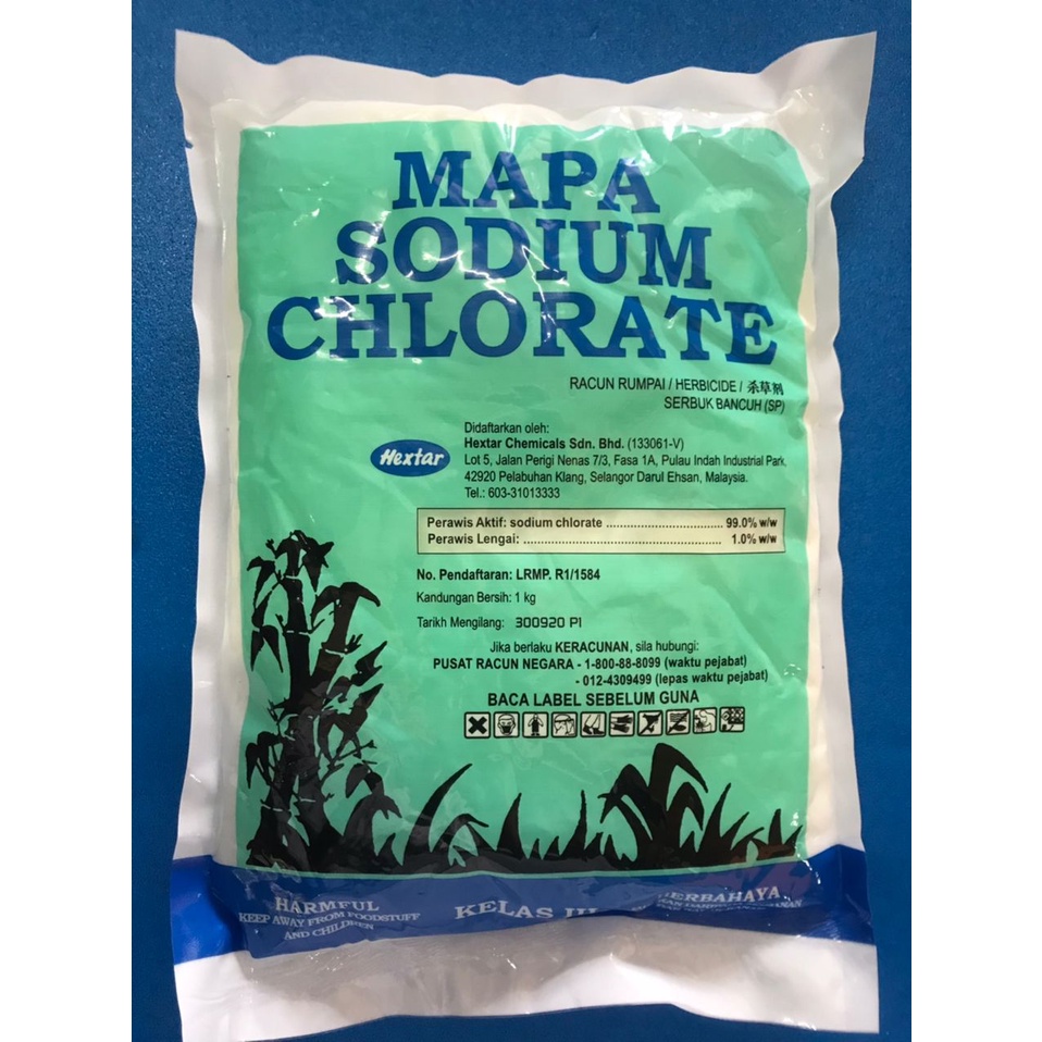 MAPA SODIUM CHLORATE Racun Rumpai Herbicide Serbuk Bancuh 1KG