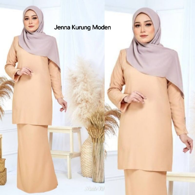 Size Xs Xl Tema Nude Fd Brown Mini Kurung Moden Riau Kebarung