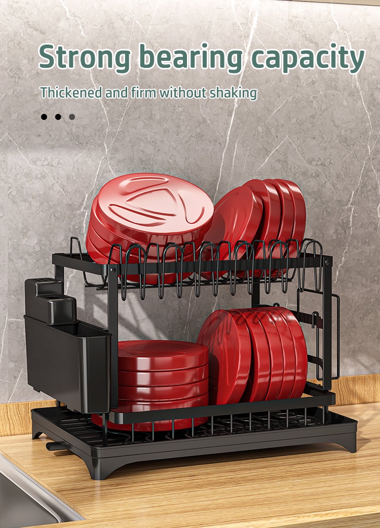 Rak Pinggan Auto Drainer Tray Kitchen Organizer Storage Rack Sinki Rak