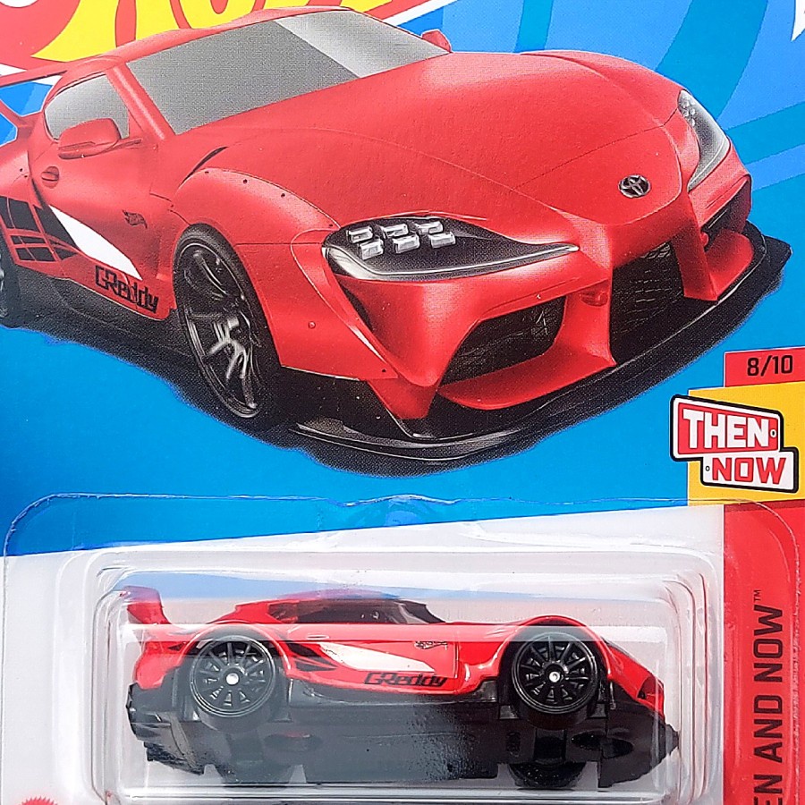 Putih Merah Hotwheels Toyota Gr Supra White Yellow Red