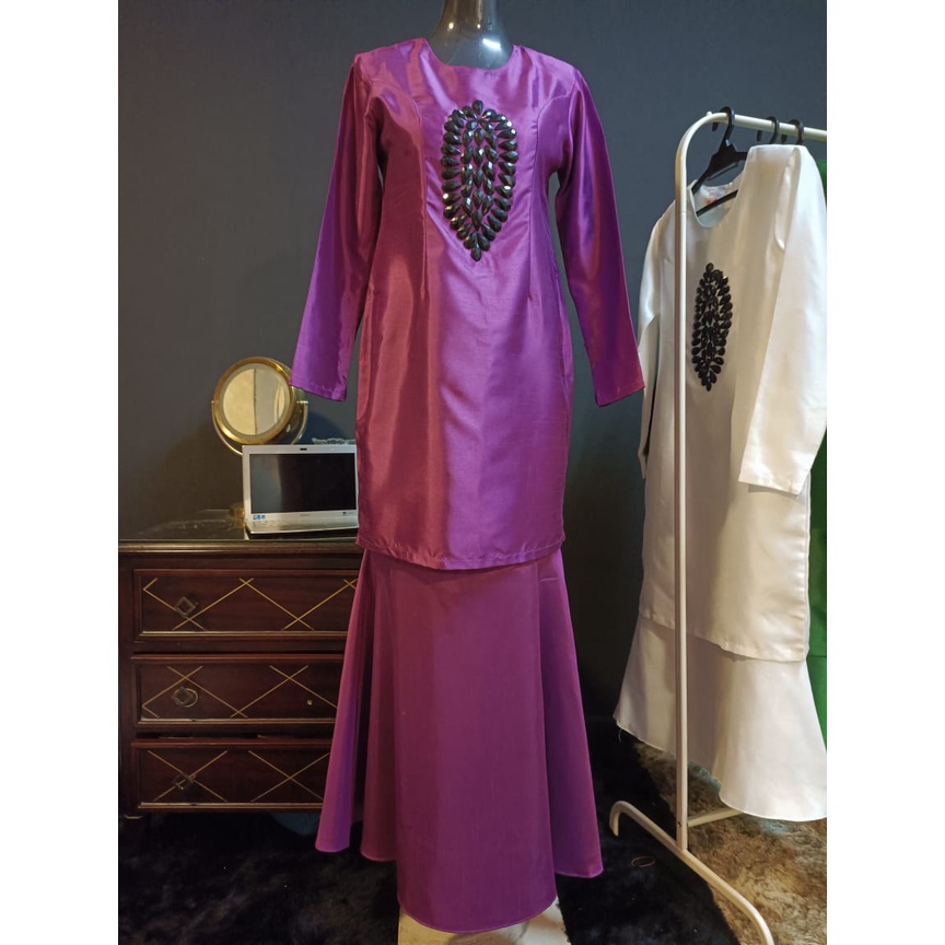 Baju Kurung Moden Cutting Tercantik Shantung Silk EXCLUSIVE Raya