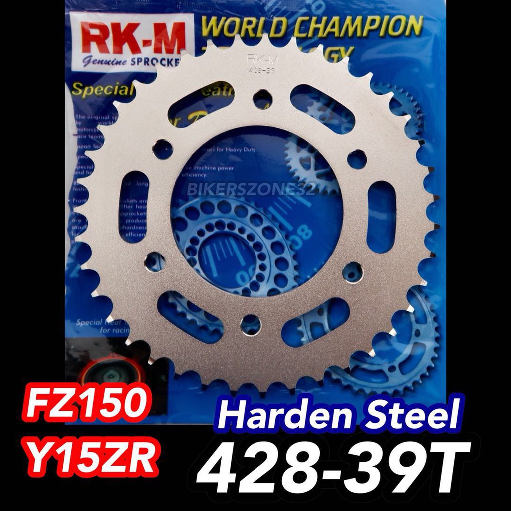 Yamaha Y15ZR Y15 FZ150 RKM Harden Steel Rear Sprocket Spoket 428