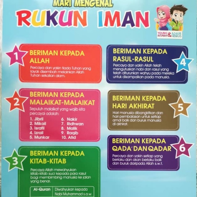 Educational Poster Rukun Iman Shopee Malaysia