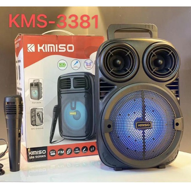 Kimiso KMS 3381 TWS Wireless Bluetooth Portable Speaker PMPO 1200W