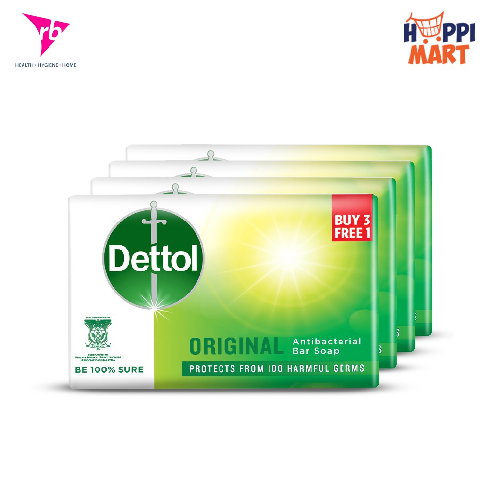 Dettol Body Soap 100g X 3 1 Original Lasting Fresh Fresh Cool