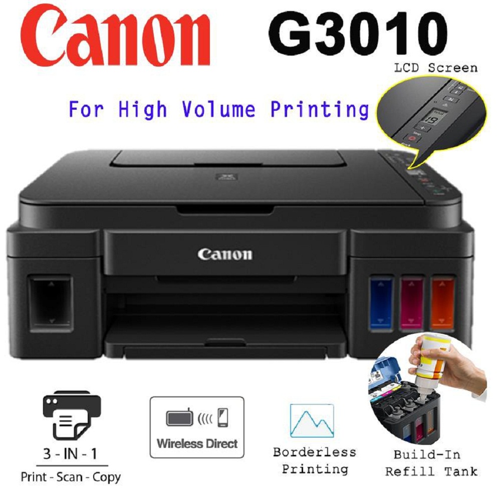 Canon Pixma G Refillable Ink Tank Wifi Printer Shopee Malaysia