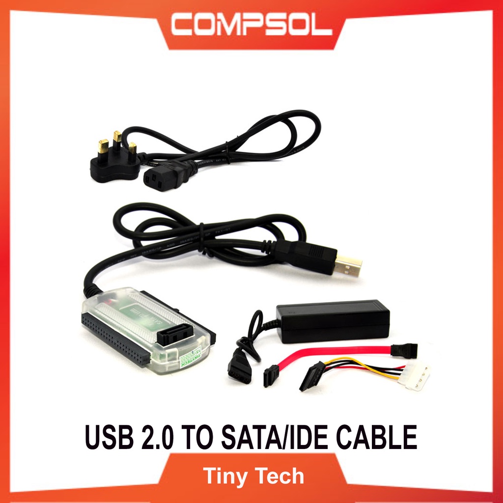 Tinytech Usb To Sata Ide Cable Shopee Malaysia