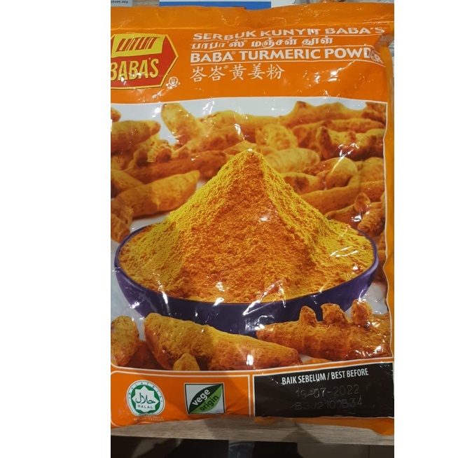 Babas Tumeric Powder Kg Babas Serbuk Kunyit Kg Shopee Malaysia