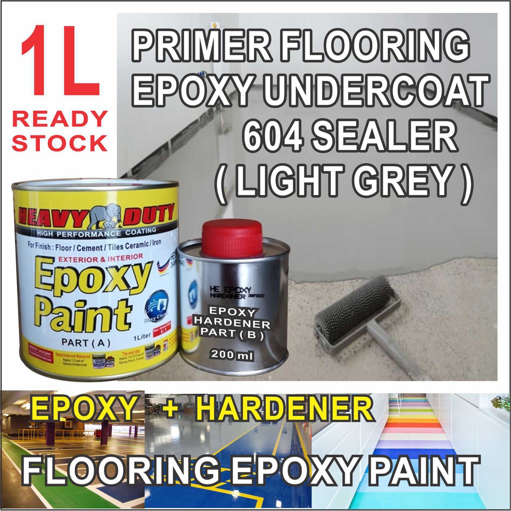 Liter Heavy Duty Brand L Set Two Pack Epoxy Floor Paint Cat